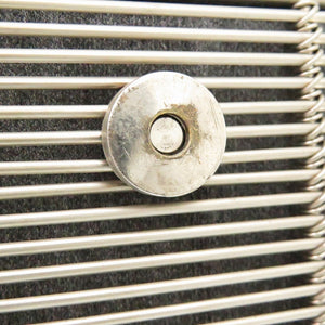 サルヴァトーレフェラガモ ガンチーニ DO-21 8840 メタル シルバー ハンドバッグ 1234【中古】Salvatore Ferragamo