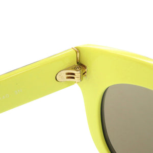 新品同様 ドルチェアンドガッバーナ レオパード プラスチック ネオンイエロー サングラス 1697【中古】DOLCE&GABBANA