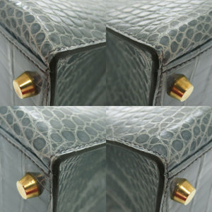 美品 エルメス ケリー28 外縫い ポロサス ブルージーン ゴールド金具 □B刻印(1998年製) ハンドバッグ 1207【中古】HERMES