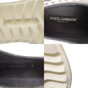 新品同様 ドルチェアンドガッバーナ スタッズ レザーシューズ レザー スタッズ サイズ8 ブラック 靴その他 黒 0848【中古】DOLCE&GABBANA メンズ