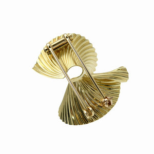 新品同様 ティファニー K14YG アンティーク ブローチ イエローゴールド ジュエリー 0862【中古】TIFFANY&Co.