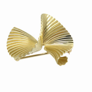 新品同様 ティファニー K14YG アンティーク ブローチ イエローゴールド ジュエリー 0862【中古】TIFFANY&Co.