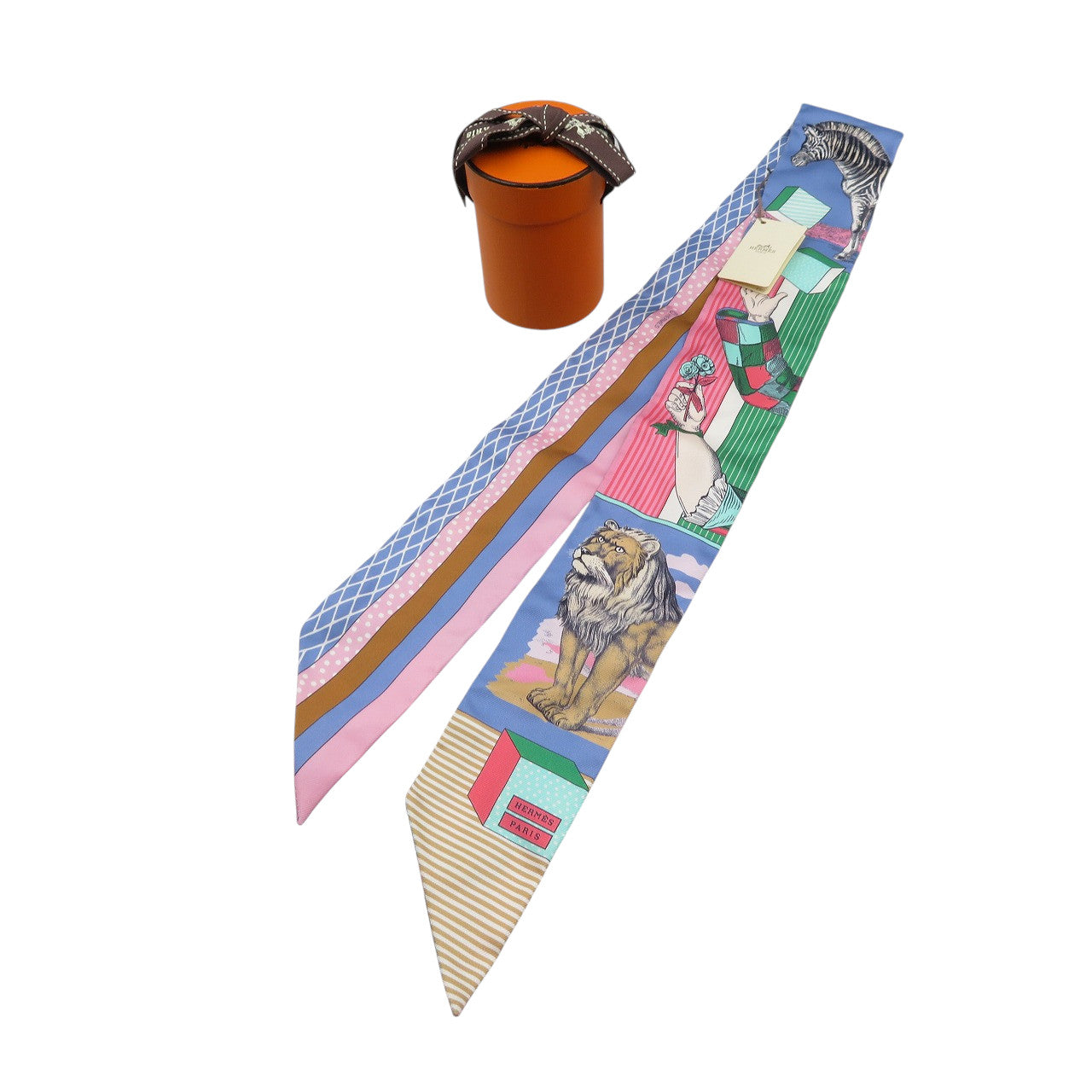 未使用 エルメス ツイリー GRAND THEATRE NOUVEAU シルク スカーフ 1134【中古】HERMES