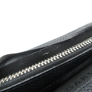 美品 ブルガリ クラシコ グレインレザー シルバー金具 ブラック 二つ折り 長財布 1450【中古】BVLGARI