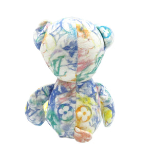 新品同様 ルイヴィトン モノグラム ドゥドゥ ルイ GI0502 ぬいぐるみ オーガニックコットン ブルー LV 0209【中古】LOUIS VUITTON