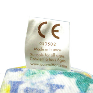 新品同様 ルイヴィトン モノグラム ドゥドゥ ルイ GI0502 ぬいぐるみ オーガニックコットン ブルー LV 0209【中古】LOUIS VUITTON