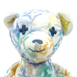 新品同様 ルイヴィトン モノグラム ドゥドゥ ルイ GI0502 ぬいぐるみ オーガニックコットン ブルー LV 0209【中古】LOUIS VUITTON