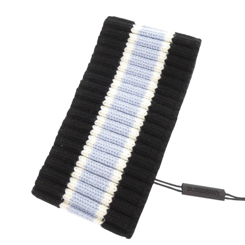 未使用品 バーバリー ウール ペールブルー ネックウォーマー 0775【中古】BURBERRY