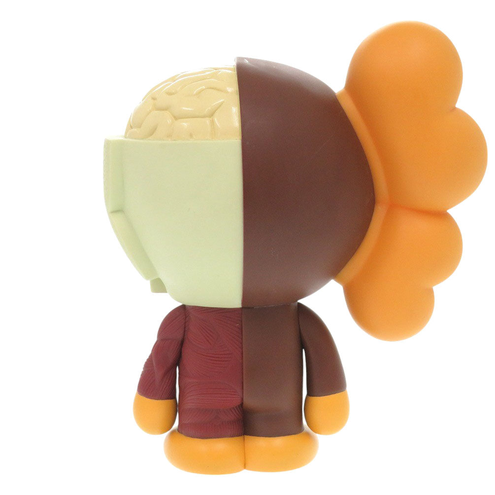 美品 メディコムトイ 11SS アベイシングエイプ オリジナルフェイク カウズ 人体模型 プラスチック ブラウン オブジェ 茶 1420【中古】MEDICOM TOY