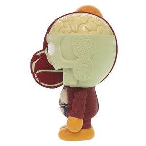 美品 メディコムトイ 11SS アベイシングエイプ オリジナルフェイク カウズ 人体模型 プラスチック ブラウン オブジェ 茶 1420【中古】MEDICOM TOY