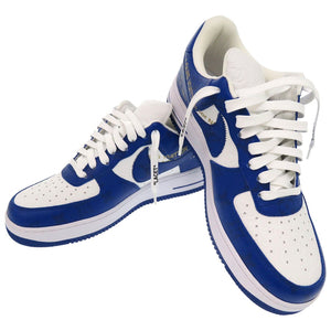 未使用品 ナイキ ルイヴィトン AIR FORCE 1 LOW モノグラム レザー ローカットスニーカー 27cm 1A9VAO レザー Team Royal Blue 0036【中古】NIKE
