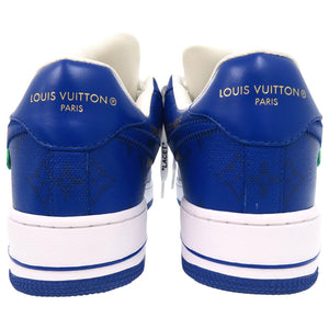 未使用品 ナイキ ルイヴィトン AIR FORCE 1 LOW モノグラム レザー ローカットスニーカー 27cm 1A9VAO レザー Team Royal Blue 0036【中古】NIKE