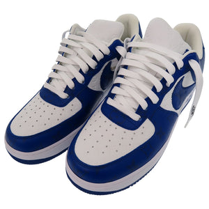 未使用品 ナイキ ルイヴィトン AIR FORCE 1 LOW モノグラム レザー ローカットスニーカー 27cm 1A9VAO レザー Team Royal Blue 0036【中古】NIKE