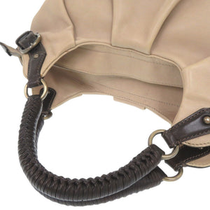 美品 サルヴァトーレフェラガモ レザー ベージュ ハンドバッグ 0571【中古】Salvatore Ferragamo