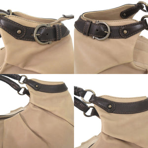 美品 サルヴァトーレフェラガモ レザー ベージュ ハンドバッグ 0571【中古】Salvatore Ferragamo