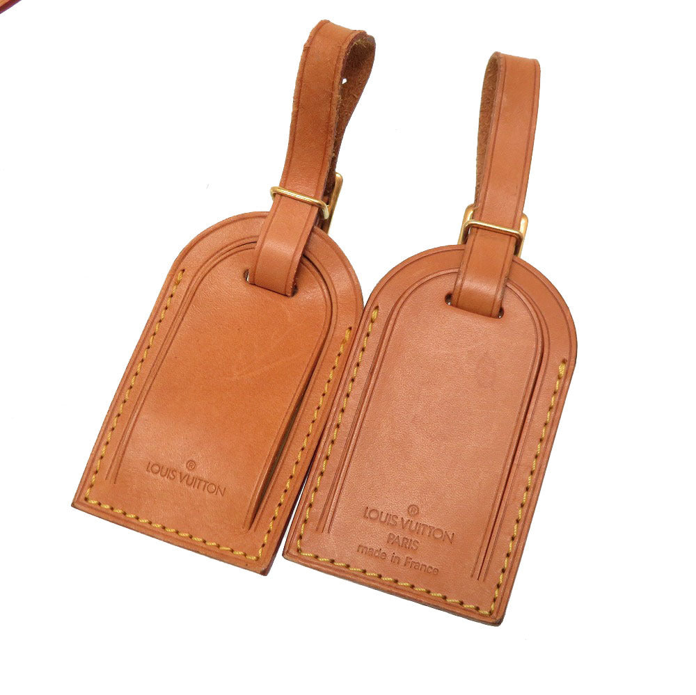 AB～Bランク 10点セット ルイ ヴィトン ヌメ革 ネームタグ ポワニエ チャーム キーポル用 LV 【中古】 LOUIS VUITTON