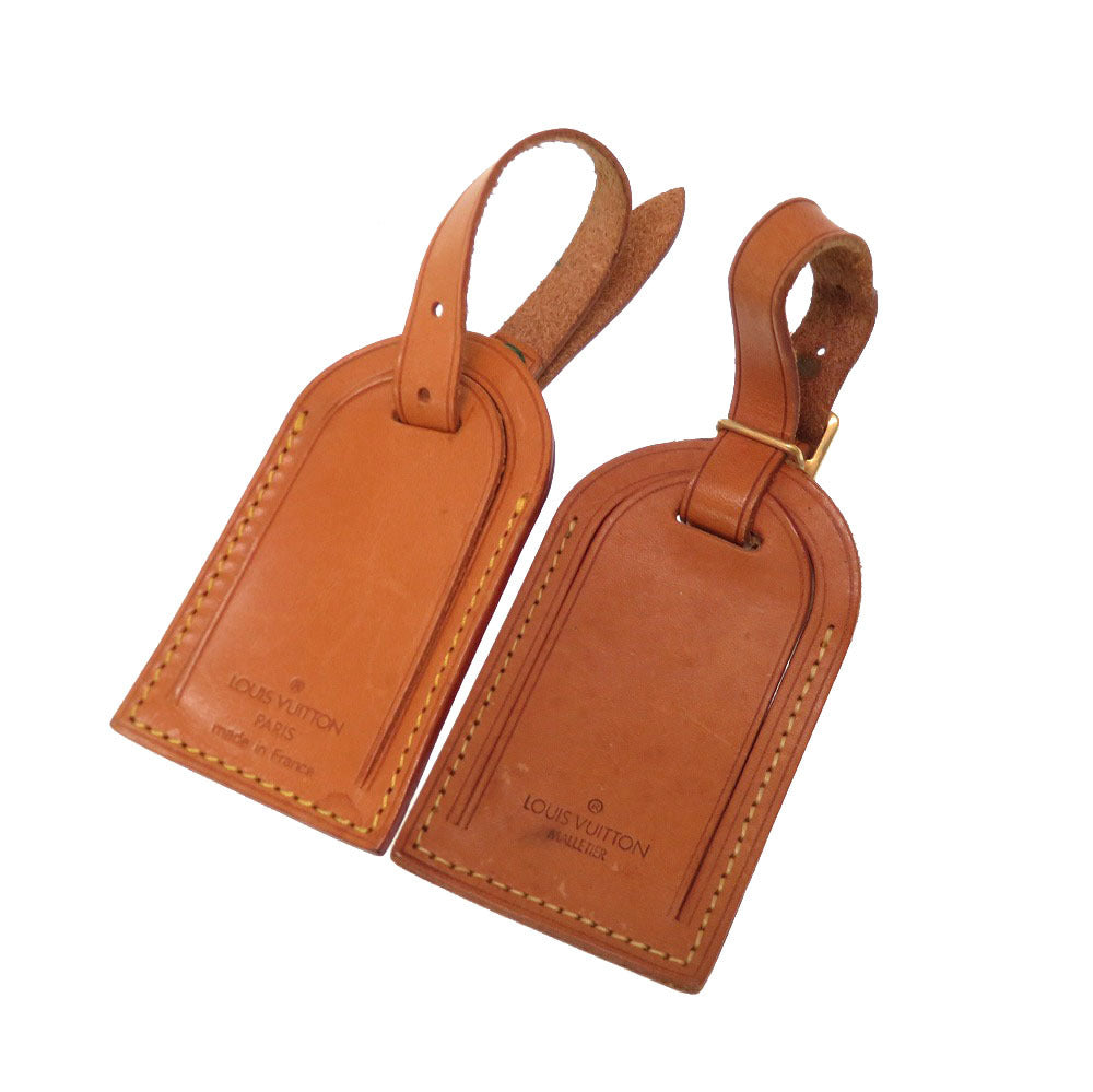 B～BCランク 10点セット ルイ ヴィトン ヌメ革 ネームタグ ポワニエ チャーム キーポル用 LV【中古】LOUIS VUITTON