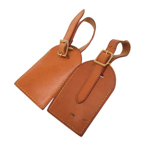 B～BCランク 10点セット ルイ ヴィトン ヌメ革 ネームタグ ポワニエ チャーム キーポル用 LV【中古】LOUIS VUITTON