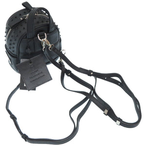 未使用 フィリップ プレイン スカル スタッズ レザー リュック バックパック ブラック 黒 0177【中古】PHILIPP PLEIN