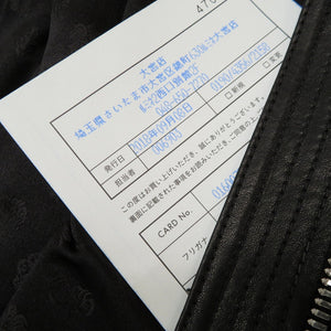 美品 クロムハーツ OTTER POP LTHR キルティング レザー 中綿 ベスト ブラック サイズS メンズ 0106【中古】CHROME HEARTS