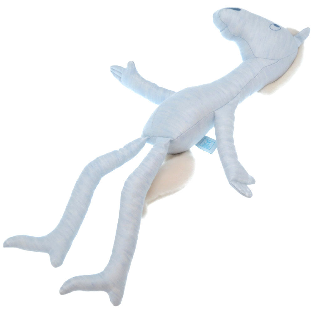 新品同様 エルメス マスコット ポット ヨック ぬいぐるみ リネン ブルー 人形 馬 ホース 0133【中古】HERMES