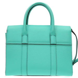 新品同様 マルベリー ベイズウォーター ミニ 2WAY バッグ レザー ライトグリーン系 ハンドバッグ バッグ 緑 0023 【中古】 MULBERRY