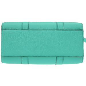 新品同様 マルベリー ベイズウォーター ミニ 2WAY バッグ レザー ライトグリーン系 ハンドバッグ バッグ 緑 0023 【中古】 MULBERRY