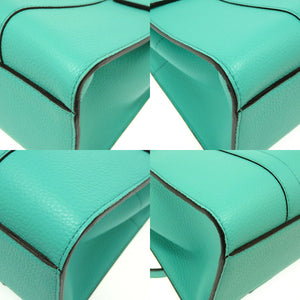 新品同様 マルベリー ベイズウォーター ミニ 2WAY バッグ レザー ライトグリーン系 ハンドバッグ バッグ 緑 0023 【中古】 MULBERRY