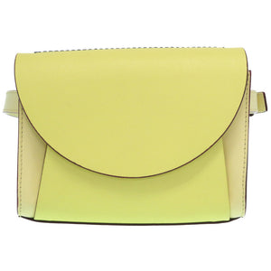 未使用 マルニ レザー 2WAY ウエストバッグ ショルダーバッグ ウエストバッグ イエロー 黄 0079【中古】MARNI