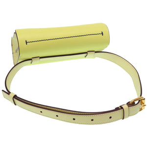 未使用 マルニ レザー 2WAY ウエストバッグ ショルダーバッグ ウエストバッグ イエロー 黄 0079【中古】MARNI