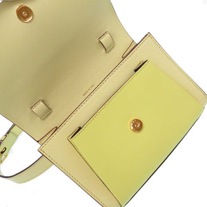 未使用 マルニ レザー 2WAY ウエストバッグ ショルダーバッグ ウエストバッグ イエロー 黄 0079【中古】MARNI