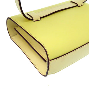 未使用 マルニ レザー 2WAY ウエストバッグ ショルダーバッグ ウエストバッグ イエロー 黄 0079【中古】MARNI