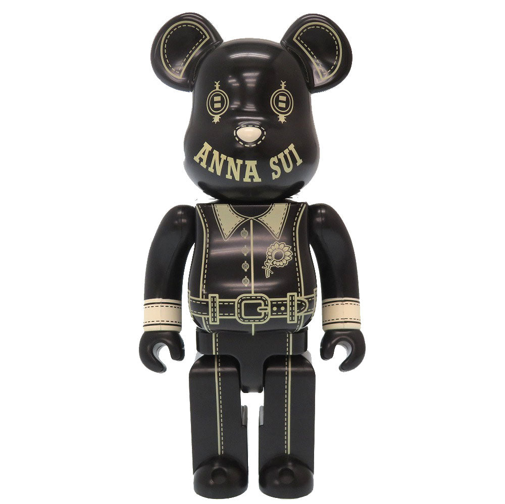 新品同様 アナスイ ベアブリック × アナスイ クマ 400％ プラスチック ブラック 黒 0020 【中古】 ANNA SUI