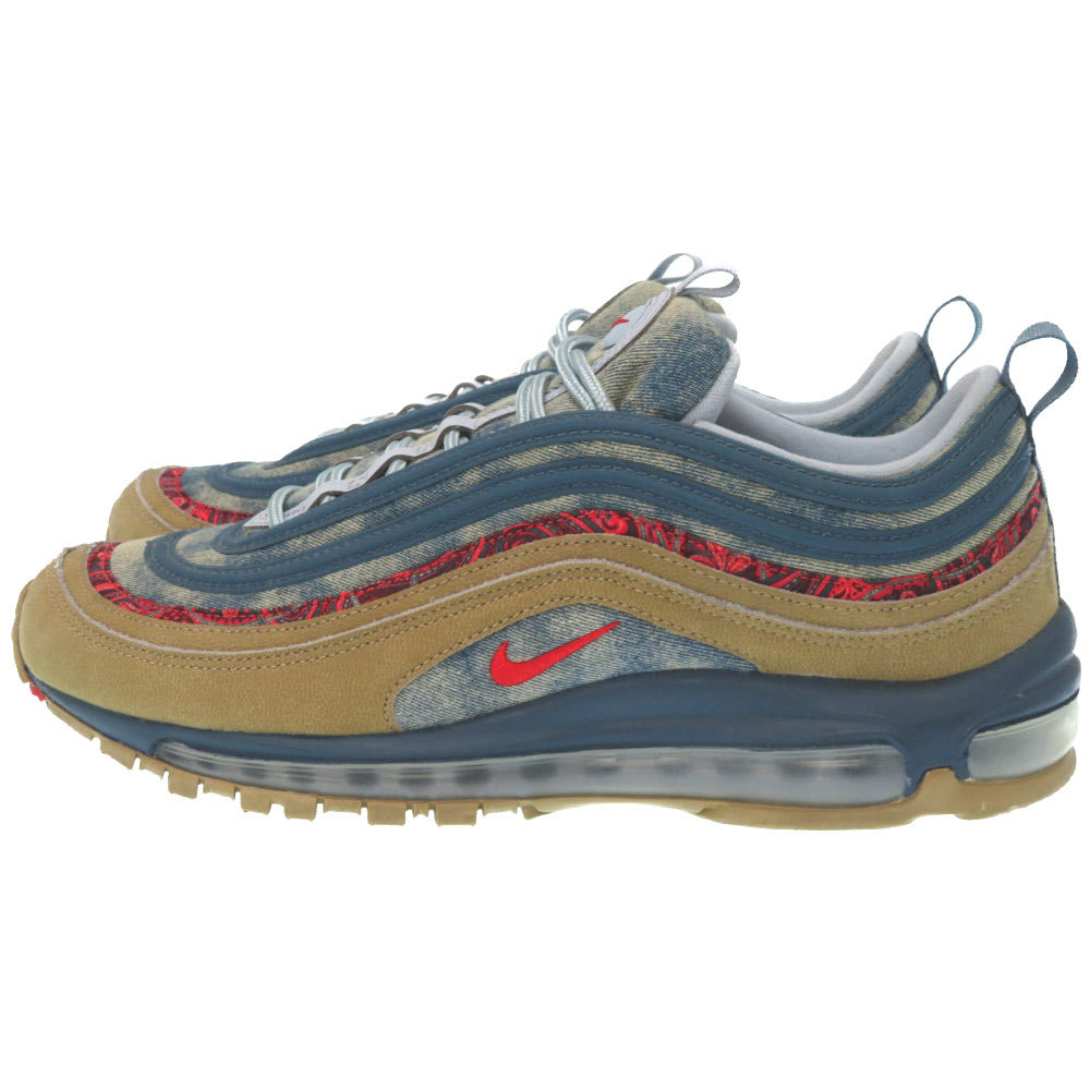 ナイキ エアマックス97 ワイルド ワイド BV6056-200 デニム スニーカー US10 28.0cm 0054【中古】NIKE AIR MAX 97 WILD WEST メンズ
