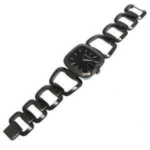 グッチ クオーツ 腕時計 125.4 ステンレス ブラック 黒文字盤 0003【中古】GUCCI レディース