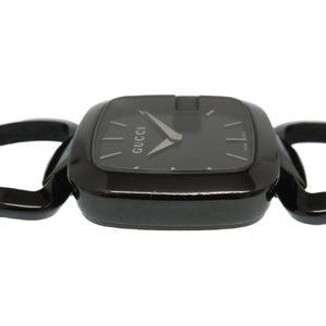 グッチ クオーツ 腕時計 125.4 ステンレス ブラック 黒文字盤 0003【中古】GUCCI レディース