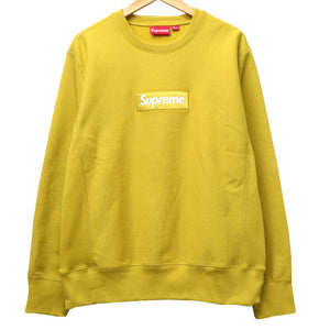 新品同様 シュプリーム 18AW ボックスロゴ スウェット トレーナー メンズM イエロー 黄 0017【中古】Supreme