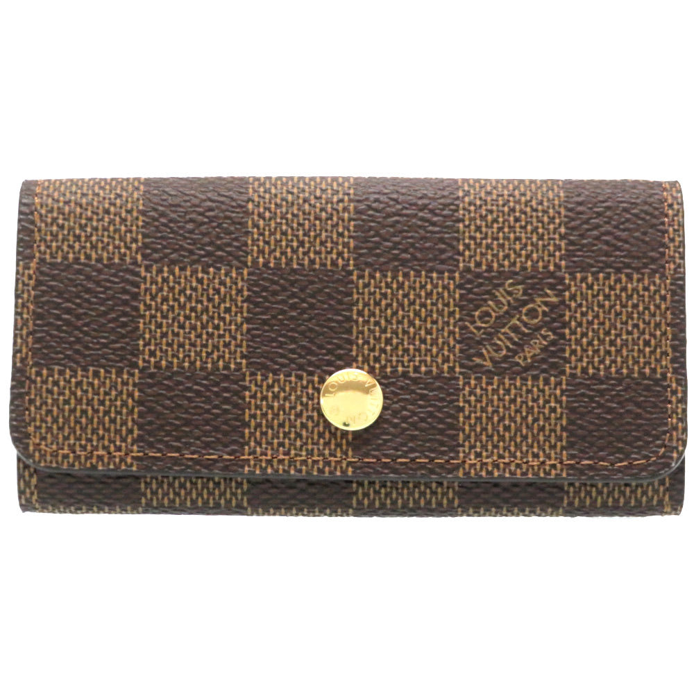 未使用品 ルイ・ヴィトン
 ミュルティクレ4 ダミエ N62631 キーケース
 ダミエキャンバス/ダミエキャンバス ブラウン LV 0001
【中古】LOUIS VUITTON ユニセックス