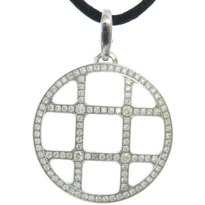 美品 カルティエ パシャ グリッド ダイヤ ネックレス ダイヤモンド/K18WG/750WG パシャグリッド ホワイトゴールド 0011【中古】CARTIER