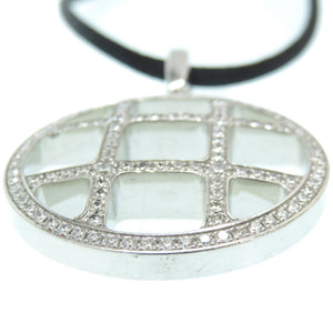 美品 カルティエ パシャ グリッド ダイヤ ネックレス ダイヤモンド/K18WG/750WG パシャグリッド ホワイトゴールド 0011【中古】CARTIER