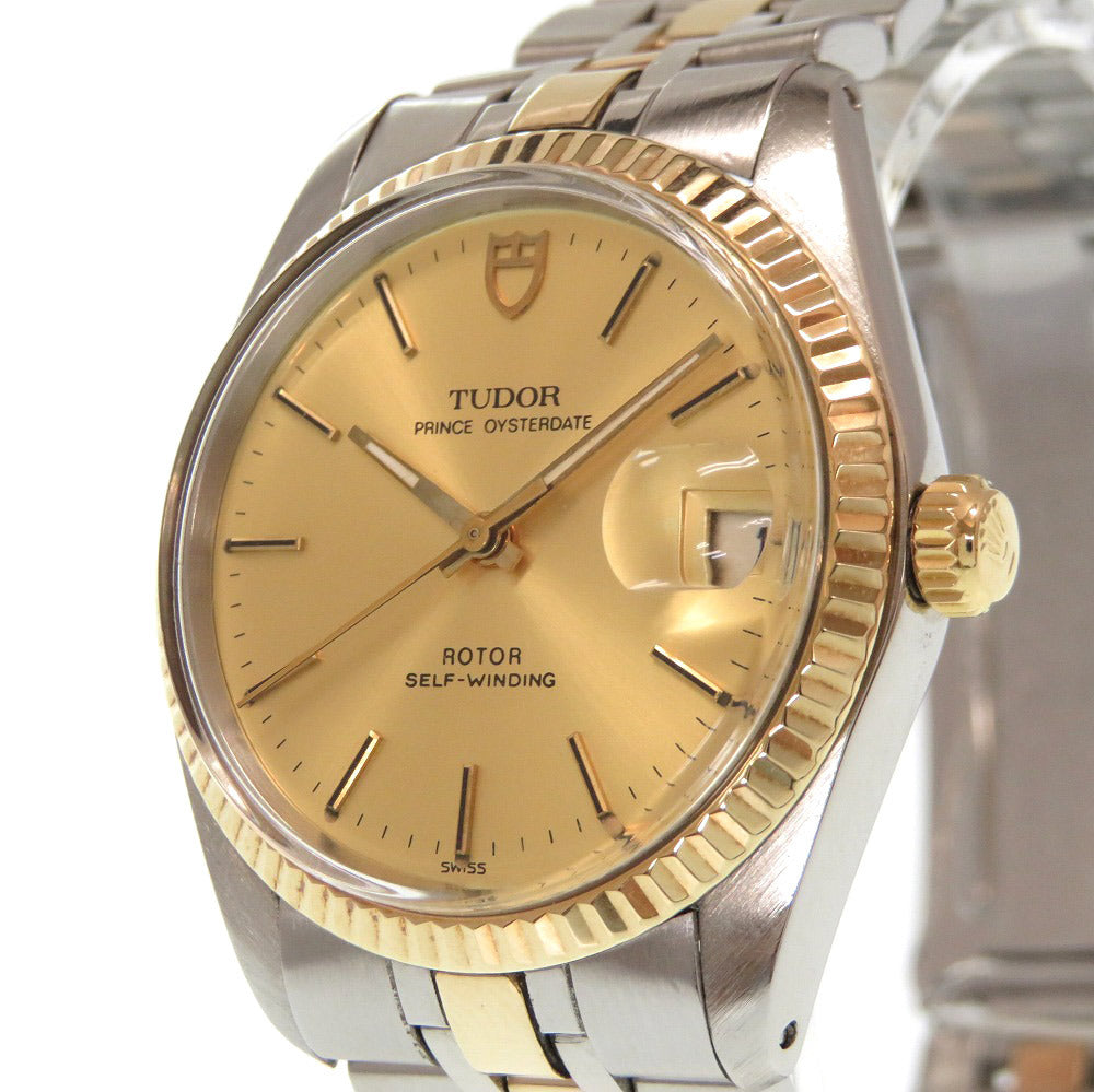 美品 チューダー プリンス オイスターデイト 90733 自動巻き 腕時計 K18YG/SS アンティーク ゴールド 0210【中古】TUDOR メンズ チュードル