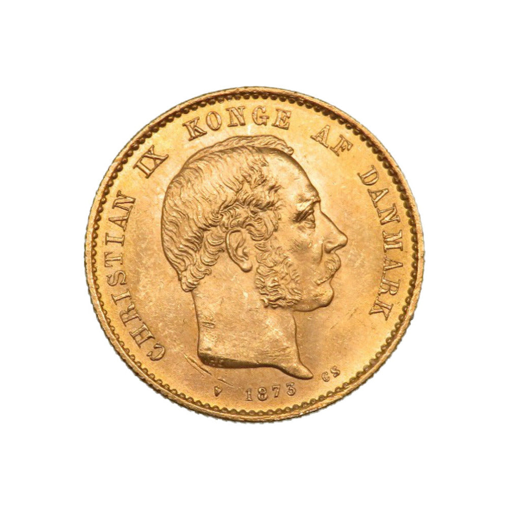 美品 デンマーク 20クローネ クリスチャン9世 1873 初年号 K21.6イエローゴールド ゴールド 金貨 コイン メダル 0146【中古】アンティーク