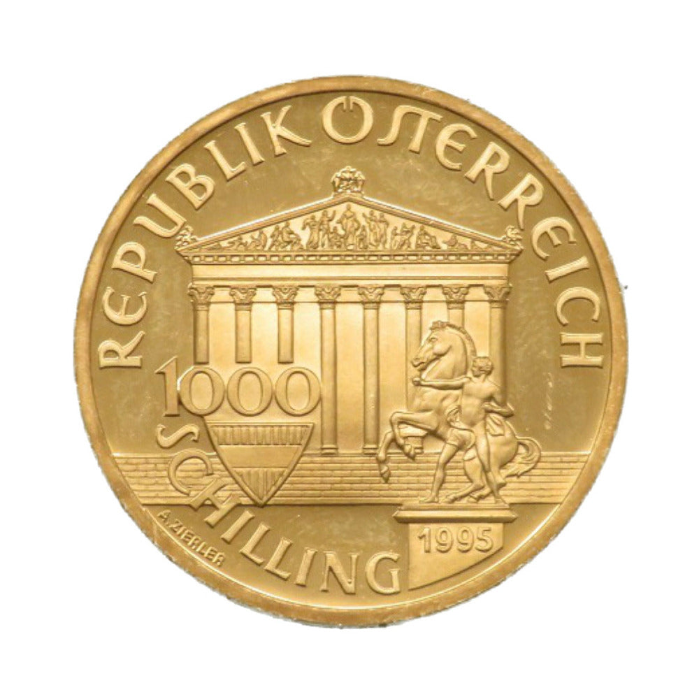 美品 オーストリア 1000シリング ゼウス オリンピック100周年 記念コイン K21.6イエローゴールド ゴールド メダル コイン 金貨 0155 【中古】 アンティーク