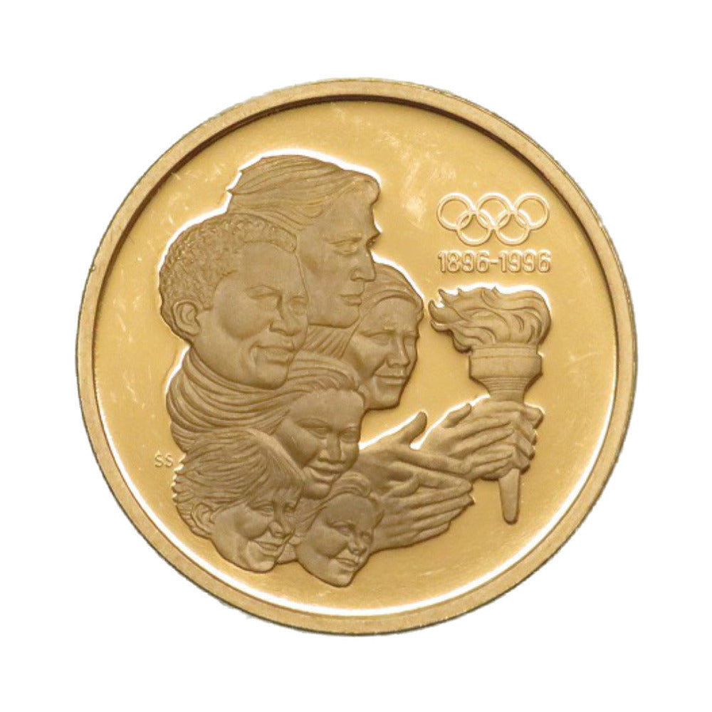 美品 カナダ 175ドル オリンピック100周年 トーチの通過 K21.6イエローゴールド メダル コイン 金貨 0158 【中古】 アンティーク