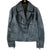 シャネル ライダース ダブル レザージャケット P43495C00177 ネイビー 40サイズ 0164【中古】CHANEL レディース