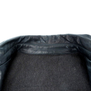 シャネル ライダース ダブル レザージャケット P43495C00177 ネイビー 40サイズ 0164【中古】CHANEL レディース