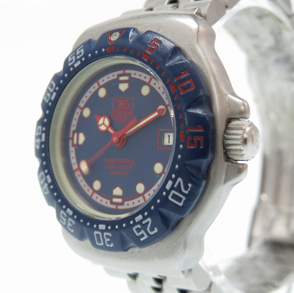 タグホイヤー フォーミュラ1 クオーツ 腕時計 370.508 ステンレススチール ブルー 青文字盤 0479【中古】TAG HEUER レディース