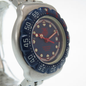 タグホイヤー フォーミュラ1 クオーツ 腕時計 370.508 ステンレススチール ブルー 青文字盤 0479【中古】TAG HEUER レディース