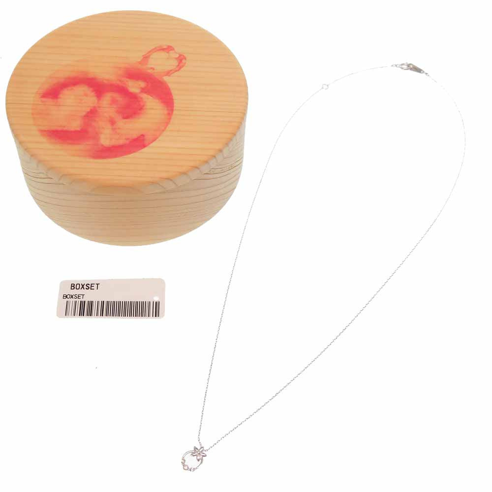 新品同様 ライオンハート K10WG ダイヤ ネックレス ペンダント アクセサリー 0517【中古】LION HEART