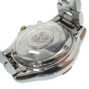 セイコー スキューバ キネティック ダイバーズ 5M63-0B30 オートクオーツ 腕時計 逆回転防止ベゼル SS アイボリー文字盤 0551【中古】SEIKO メンズ